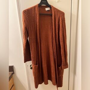 Universal Thread Women's Warm Rust Cardigan